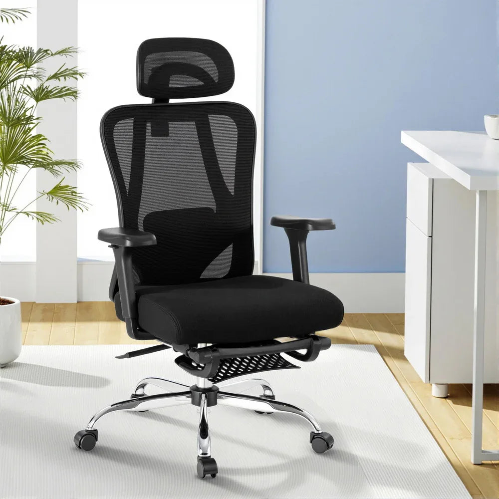 Artiss Ergonomic Mesh Office Chair Black - Mekamart Australia