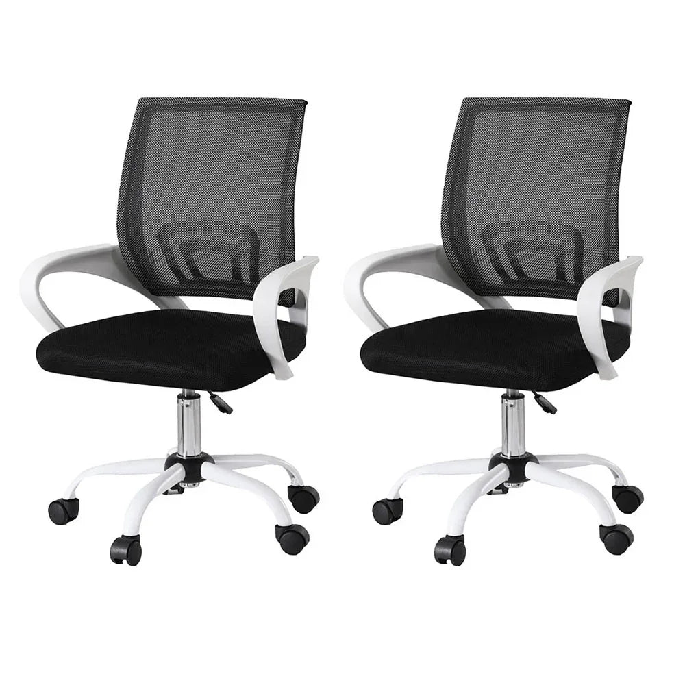 Artiss 2x Office Chair Mesh Computer Gaming Desk Chairs Work Study Mid Back - Mekamart Australia