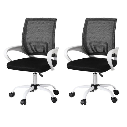 Artiss 2x Office Chair Mesh Computer Gaming Desk Chairs Work Study Mid Back - Mekamart Australia