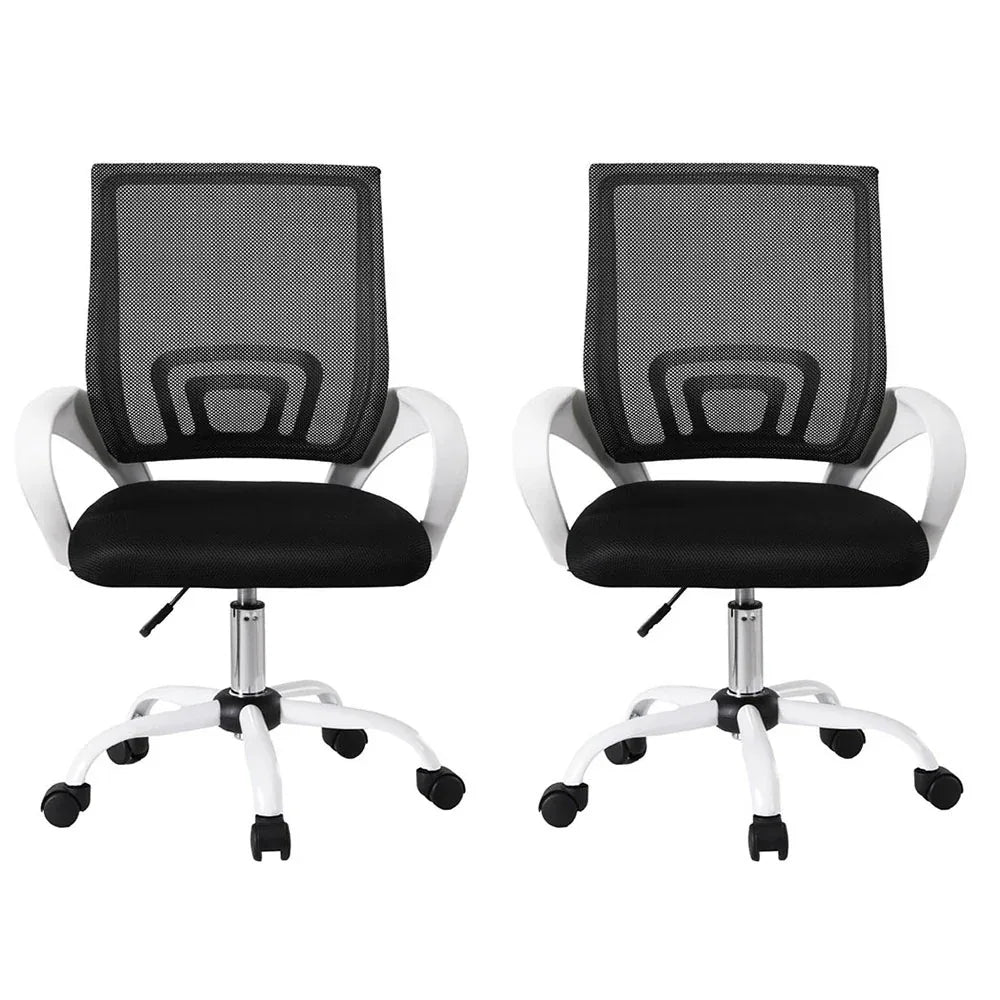 Artiss 2x Office Chair Mesh Computer Gaming Desk Chairs Work Study Mid Back - Mekamart Australia