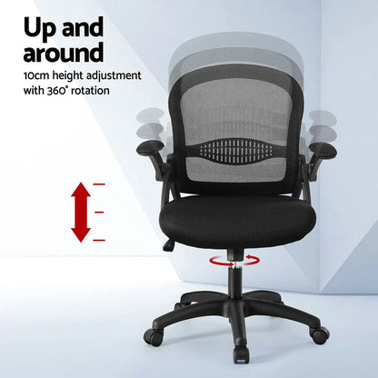 Artiss 2x Mesh Office Chair Computer Gaming Desk Chairs Work Study Mid Back - Mekamart Australia
