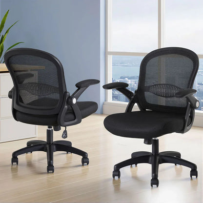 Artiss 2x Mesh Office Chair Computer Gaming Desk Chairs Work Study Mid Back - Mekamart Australia