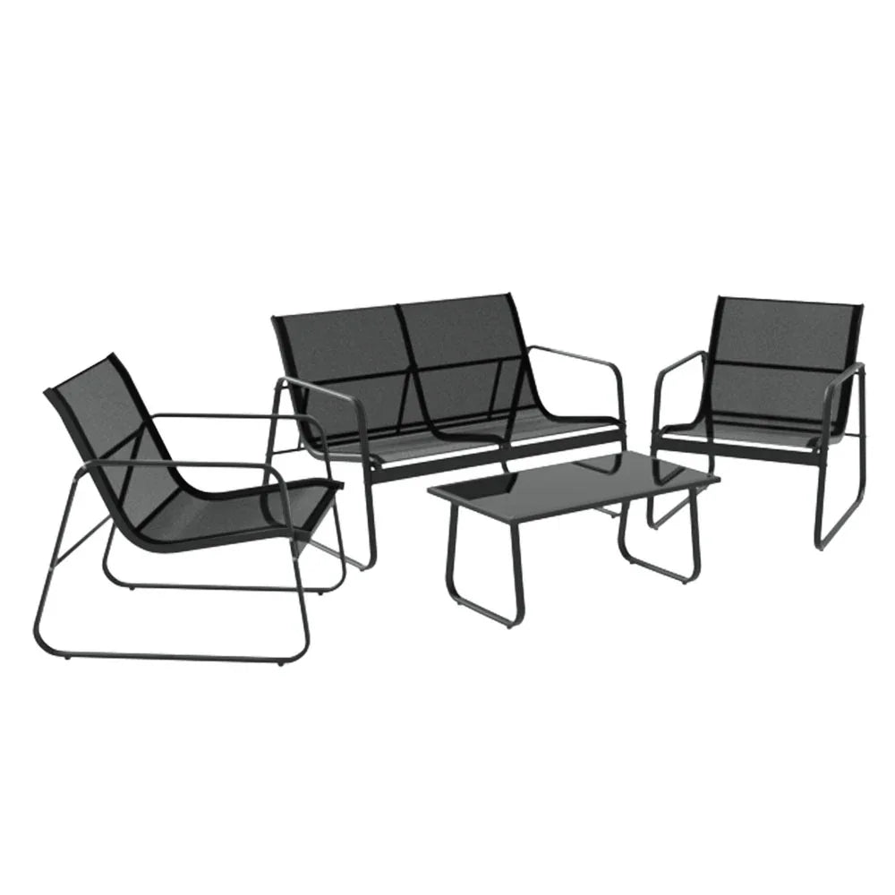 Gardeon Outdoor Sofa Set Lounge Setting Textilene Table and Chairs Garden Patio Furniture - Mekamart Australia