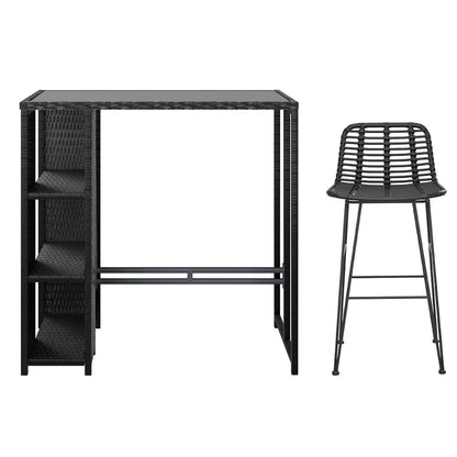 Gardeon Outdoor Bar Set Patio Furniture Dining Chairs Table and Chairs Wicker - Mekamart Australia
