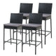 Gardeon 4-Piece Outdoor Bar Stools Dining Chair Bar Stools Rattan Furniture - Mekamart Australia