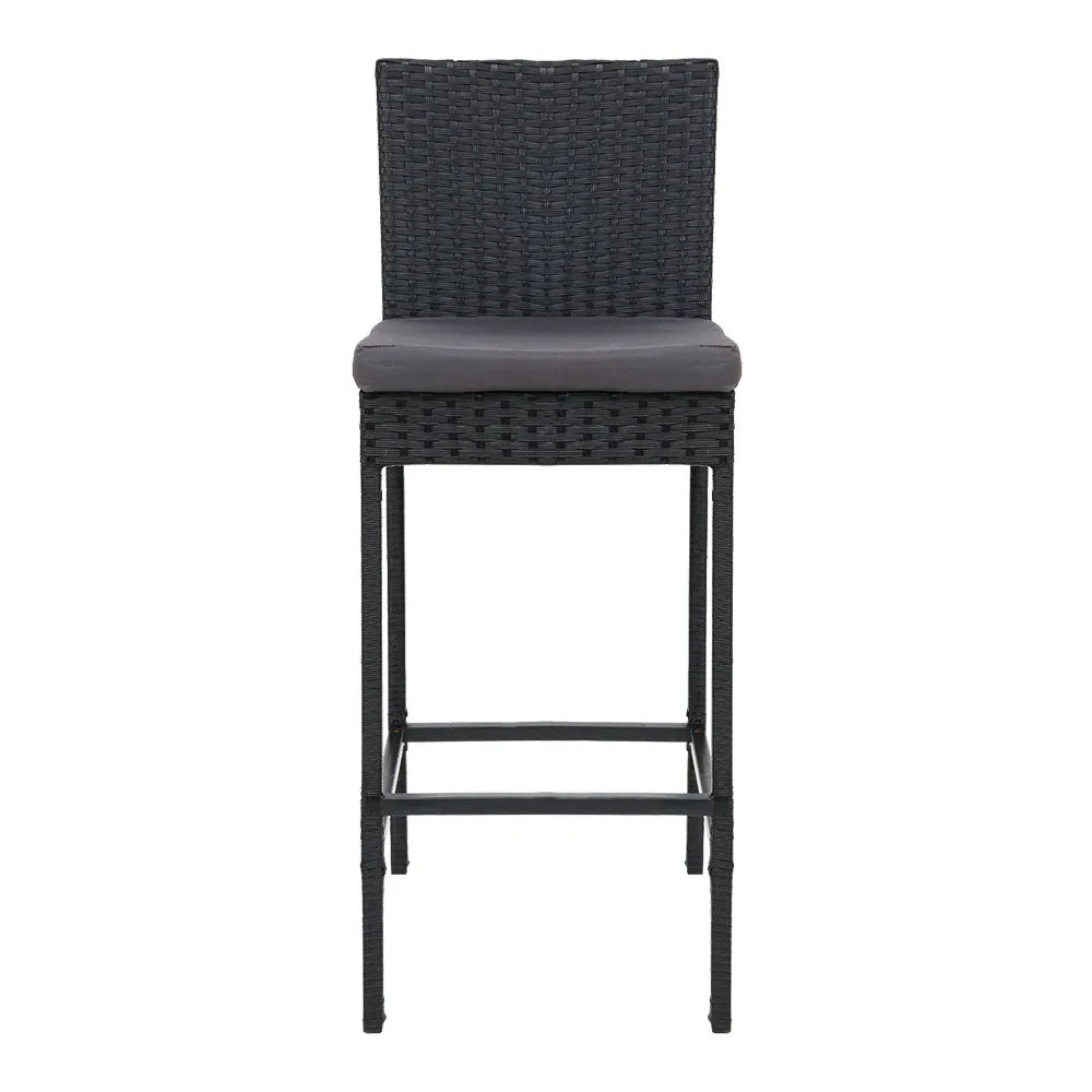 Gardeon 4-Piece Outdoor Bar Stools Dining Chair Bar Stools Rattan Furniture - Mekamart Australia