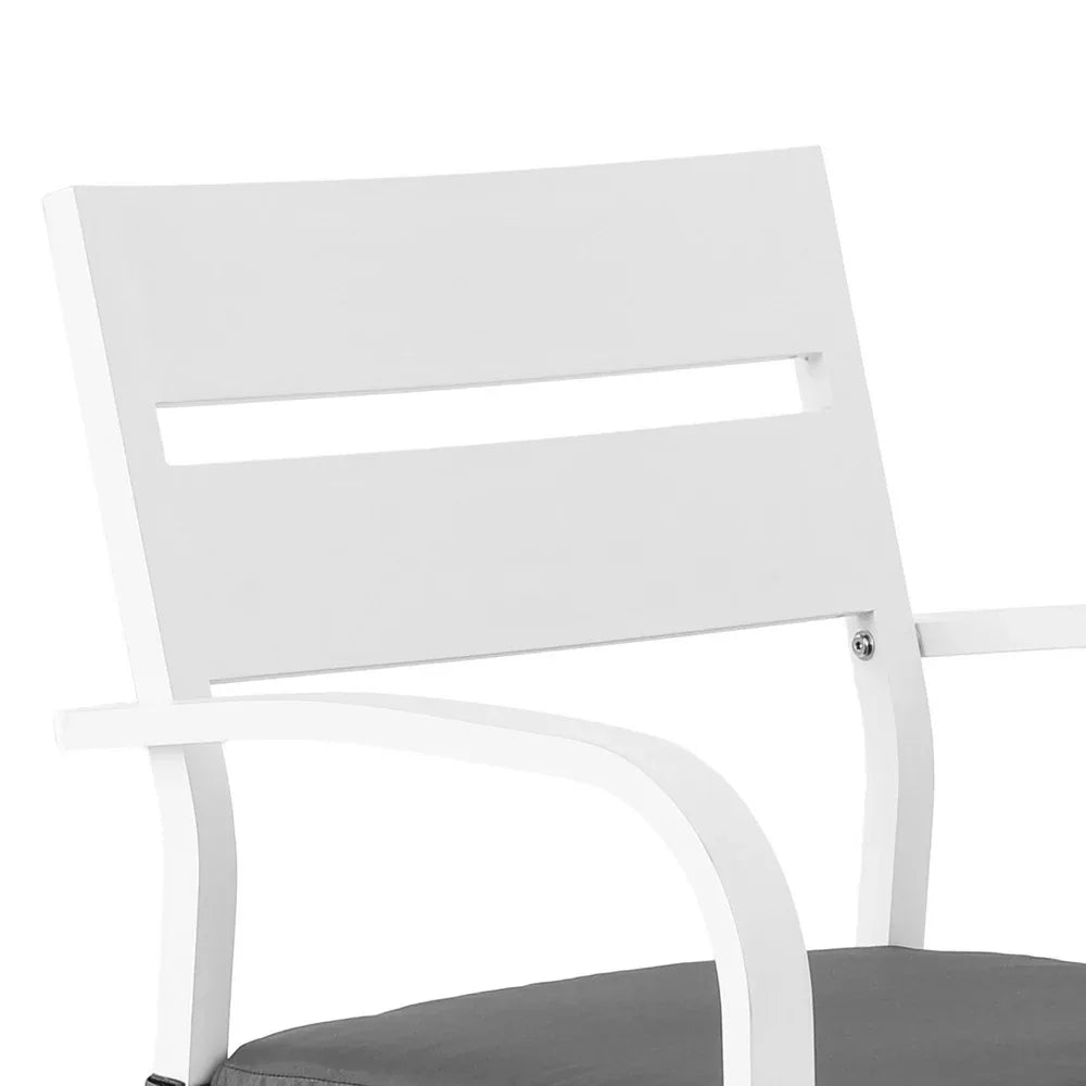 Gardeon Outdoor Bar Set Stools 3-Piece Dining Chairs Table Patio Aluminium Bistro Set - Mekamart Australia