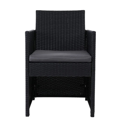 Gardeon 2PC Outdoor Dining Chairs Patio Furniture Wicker Garden Cushion Hugo - Mekamart Australia