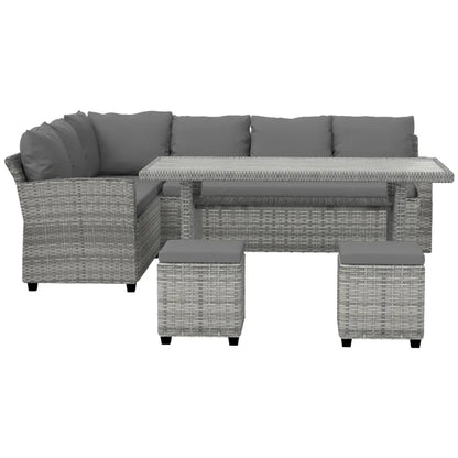 Gardeon Outdoor Dining Set Wicker Table Chairs Setting 8 Seater - Mekamart Australia