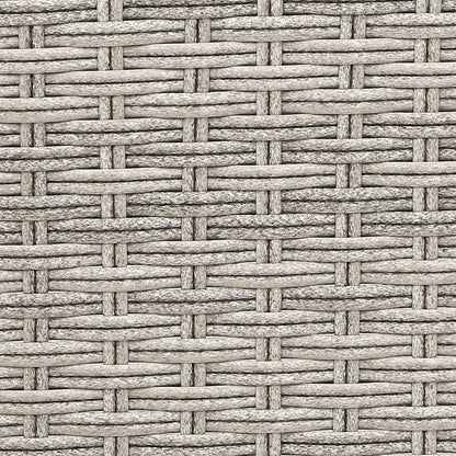 Gardeon 3PC Recliner Chairs Table Sun lounge Outdoor Furniture Wicker Adjustable Grey - Mekamart Australia