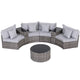 Gardeon 4 Seater Outdoor Sofa Set 7PCS Table Chair Set Garden Rattan Patio Furniture - Mekamart Australia