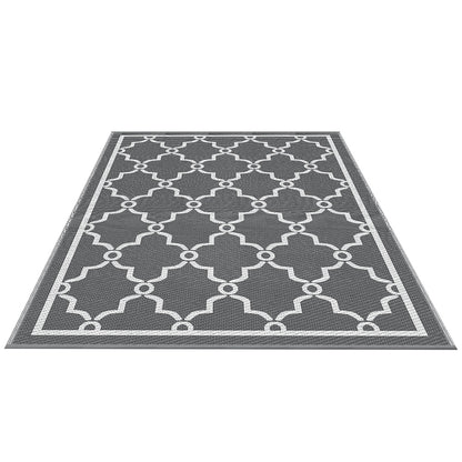 Gardeon Outdoor Rugs 152x244cm Large Carpet Reversible Area Mat PP Dual-Sided Patio Rug Maroc