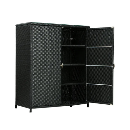 Gardeon Outdoor Storage Cabinet Box Garage Wicker Shelf Chest Garden Shed Tools - Mekamart Australia