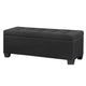 Artiss Storage Ottoman Blanket Box 97cm Linen Black - Mekamart Australia