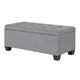 Artiss Storage Ottoman Blanket Box 97cm Linen Grey - Mekamart Australia