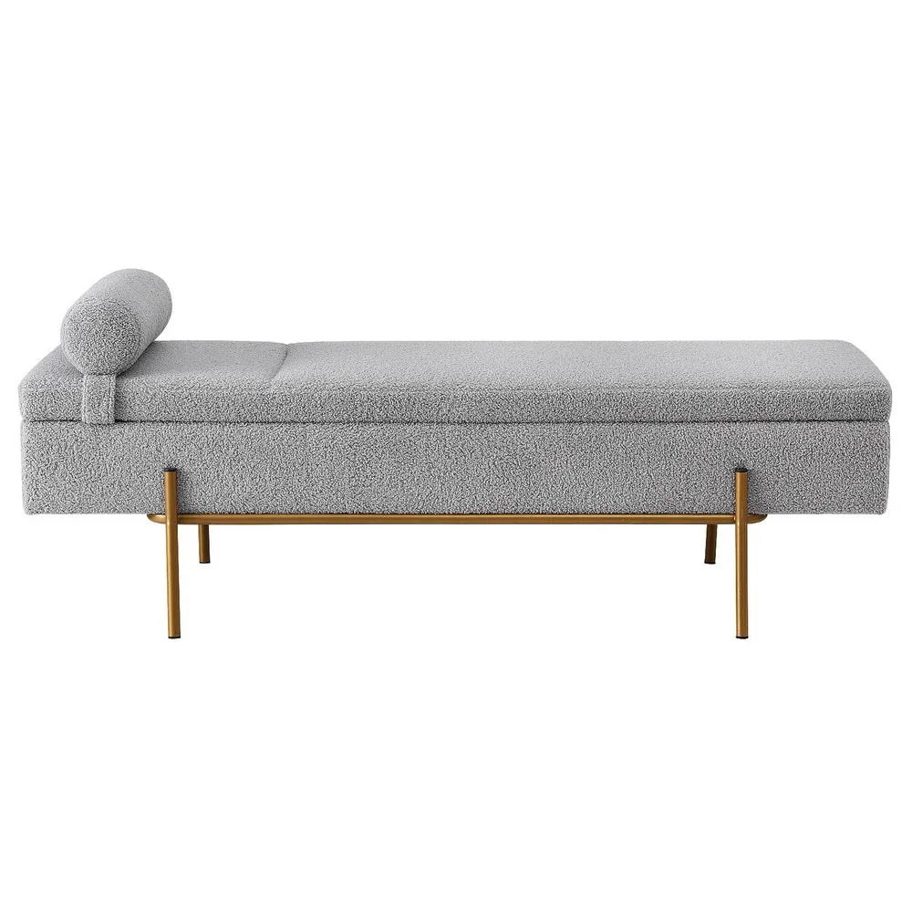 Artiss Storage Ottoman Bed 140cm Pillow Foot Stool - Mekamart Australia