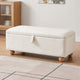 Artiss Storage Ottoman Hidden Bench Velvet Blanket Box Beige 97cm