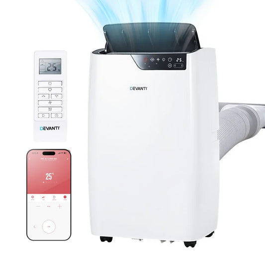 Devanti Portable Air Conditioner Dehumidifier Fan 12000BTU - Mekamart Australia
