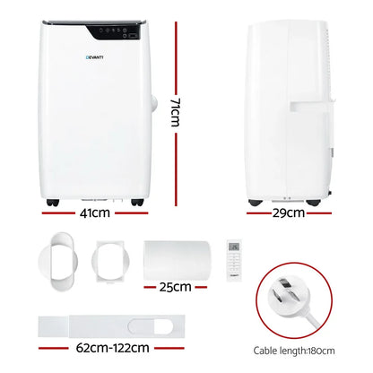 Devanti Portable Air Conditioner Dehumidifier Fan 12000BTU - Mekamart Australia