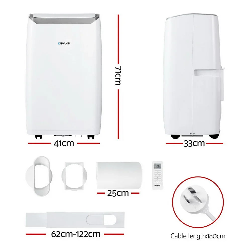Devanti Portable Air Conditioner Dehumidifier Fan 14000BTU - Mekamart Australia
