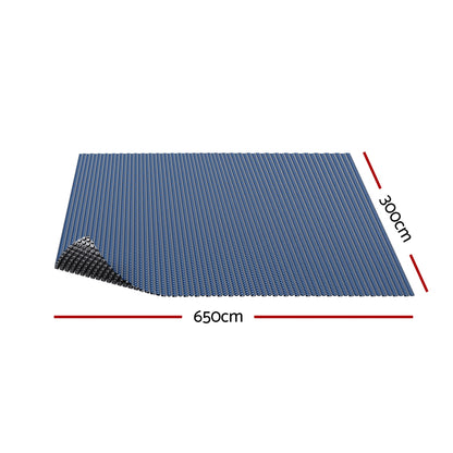 Aqua Buddy Pool Cover 600 Micron 6.5x3m Swimming Pool Solar Blanket Blue Black
