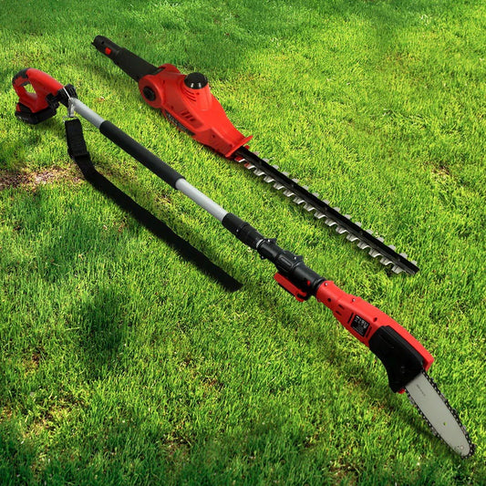 Giantz Chainsaw Trimmer Cordless Pole Chain Saw 20V 8inch Battery 2.7m Reach - Mekamart Australia