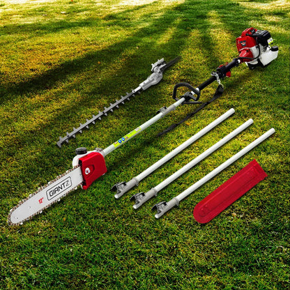 Giantz 62CC Pole Chainsaw Hedge Trimmer 12in Chain Saw 4.3m Long Reach - Mekamart Australia
