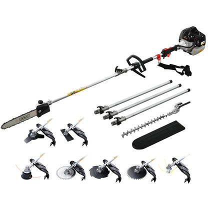 Giantz Pole Chainsaw Hedge Trimmer Brush Cutter Whipper Snipper 9 IN 1 MultiTool - Mekamart Australia
