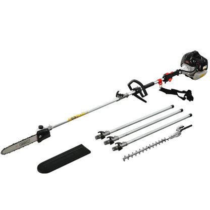 Giantz Petrol Pole Chainsaw Hedge Trimmer Pruner Chain Saw Brush Cutter Red - Mekamart Australia