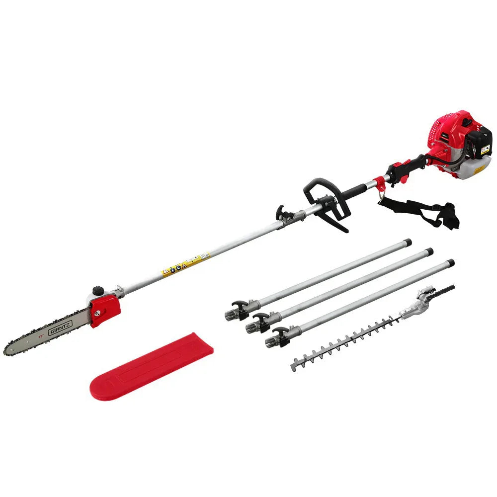 Giantz 65CC Pole Chainsaw Hedge Trimmer 12in Chain Saw 5.6m Long Reach - Mekamart Australia