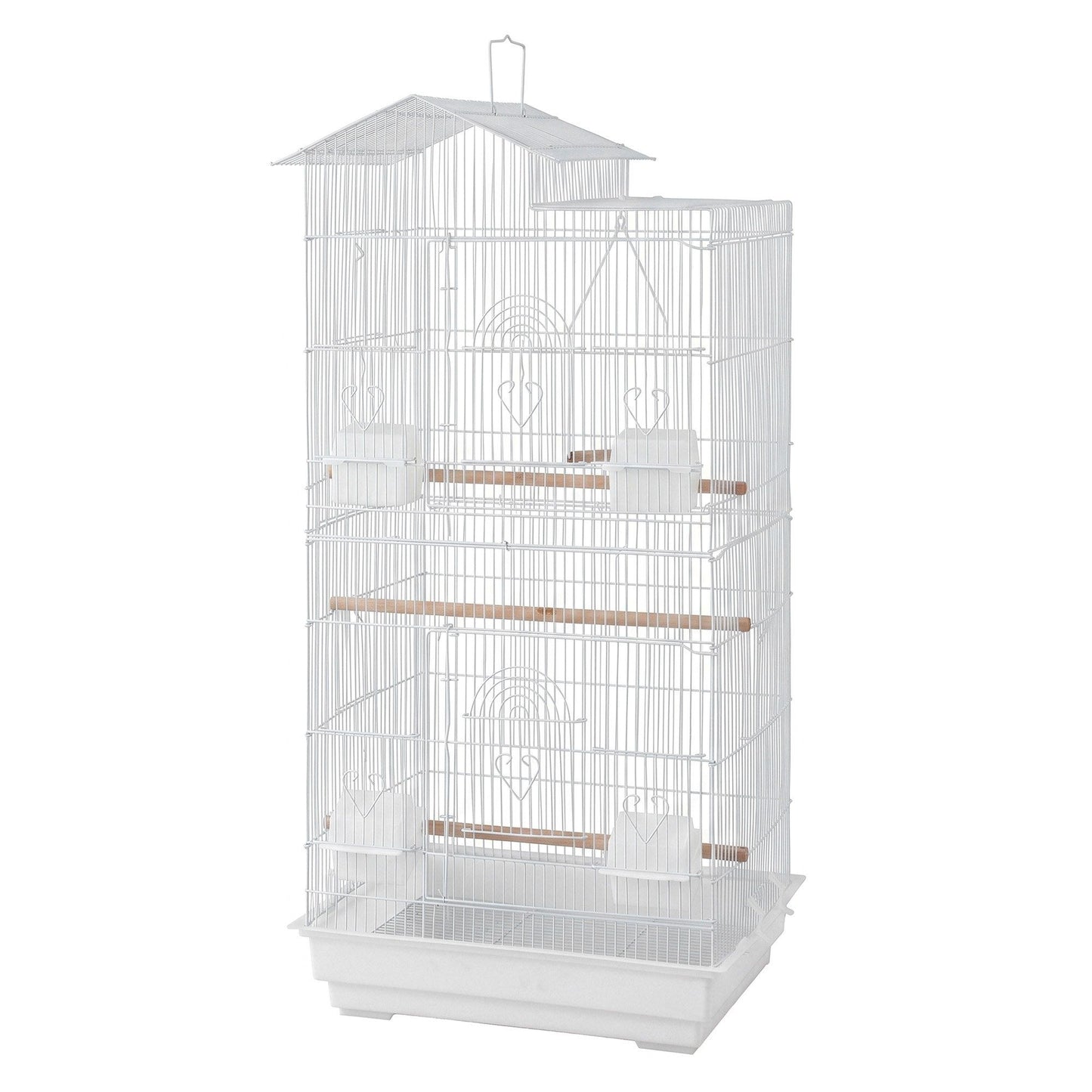 i.Pet 100cm Bird Cage Aviary Parrot Budgie White