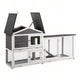 i.Pet Chicken Coop Rabbit Hutch Extra Large Wooden Run Cage House With Run Cage