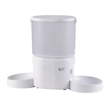 i.Pet 5L Automatic Pet Feeder Dual Bowl Smart Dispenser APP Control Cats Dogs