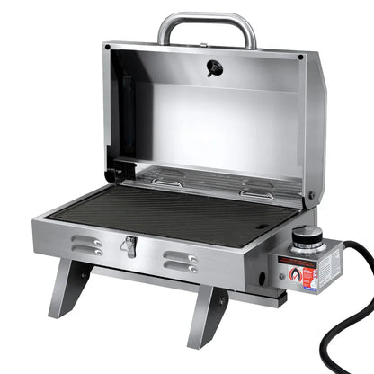 Grillz Portable Gas BBQ Grill with Double Sided Plate - Mekamart Australia