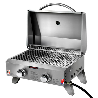 Grillz Portable Gas BBQ Grill 2 Burners - Mekamart Australia