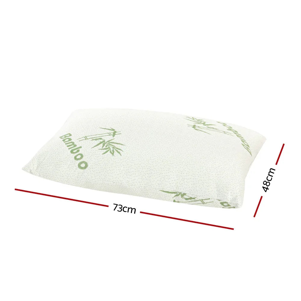 Giselle Bedding 4 Pack Bamboo Pillow Family Hotel - Mekamart Australia