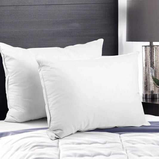 Giselle Bedding Duck Feather Down Pillow Twin Pack - Mekamart Australia