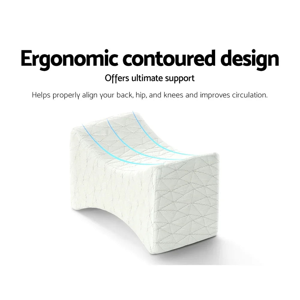 Giselle Bedding Memory Foam Leg Knee Pillow - Mekamart Australia
