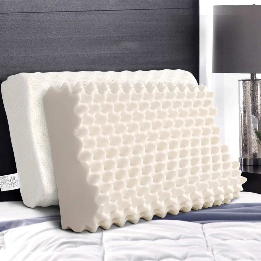 Giselle Bedding Natural Latex Pillow Twin Pack - Mekamart Australia