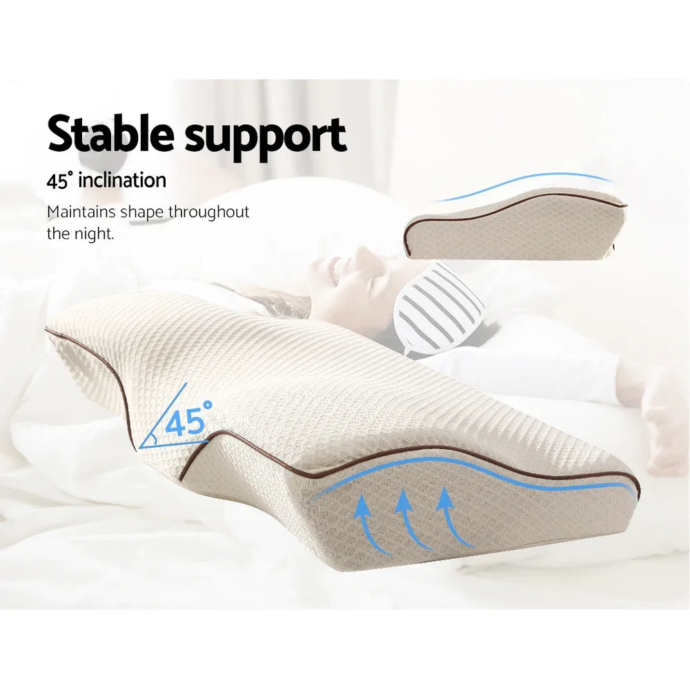 Giselle Bedding Memory Foam Contour Pillow - Mekamart Australia