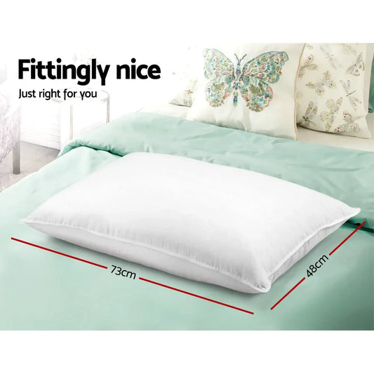 Giselle Bedding 4 Pack Bed Pillow Family Hotel 48X73CM - Mekamart Australia