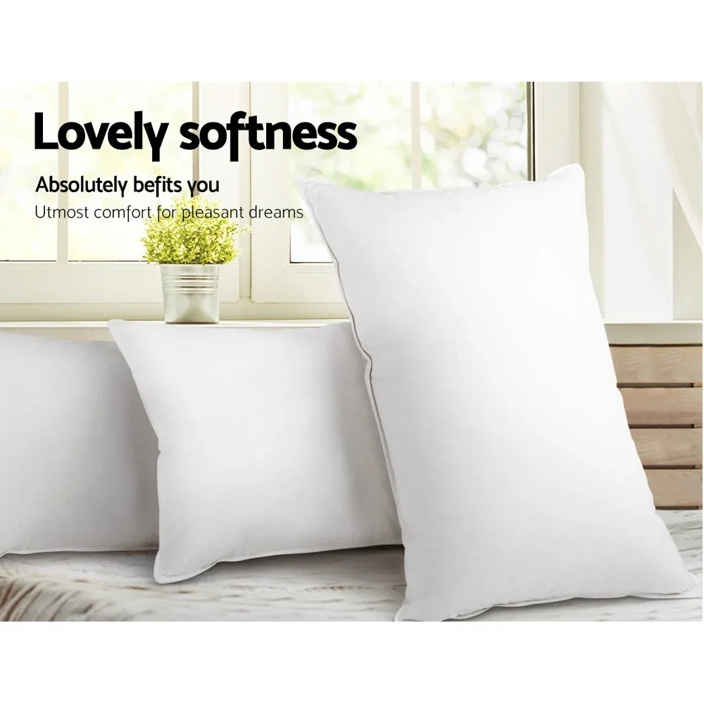 Giselle Bedding 4 Pack Bed Pillow Family Hotel 48X73CM - Mekamart Australia