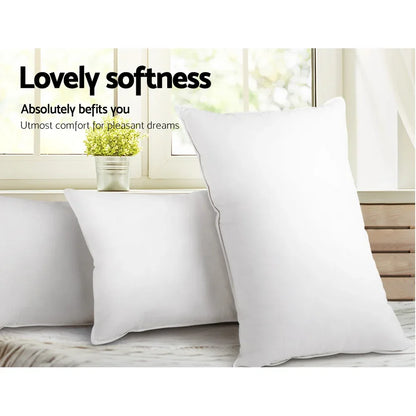 Giselle Bedding 4 Pack Bed Pillow Family Hotel 48X73CM - Mekamart Australia