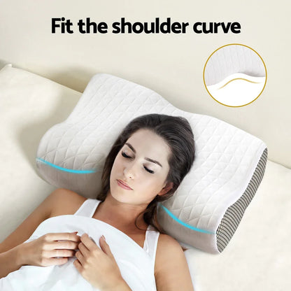 Giselle Memory Foam Pillow Contour Neck - Mekamart Australia