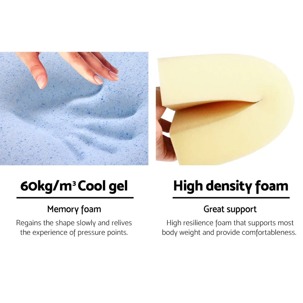 Giselle Bedding Wedge Pillow White & Blue - Mekamart Australia