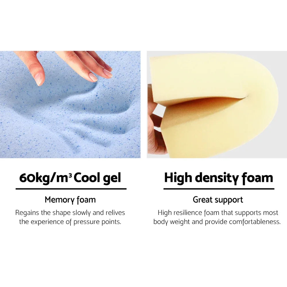 Giselle Bedding Wedge Pillow Blue Twin Pack - Mekamart Australia