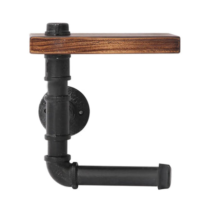 Artiss Floating DIY Pipe Shelf Toilet Paper Holder - Mekamart Australia