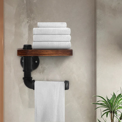Artiss Floating DIY Pipe Shelf Toilet Paper Holder - Mekamart Australia