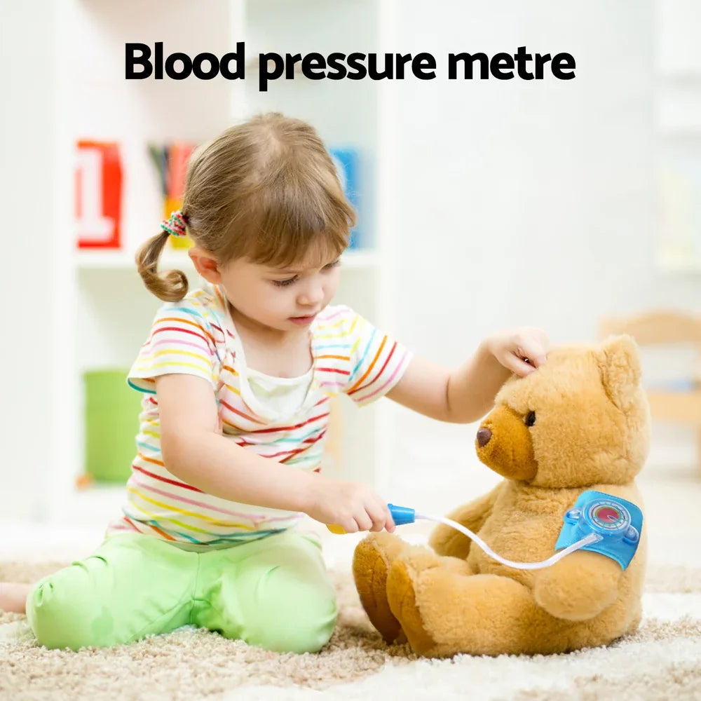 Keezi Kids Doctor Nurse Medical Case Pretend Play Set Stethoscope Medicine Toys - Mekamart Australia