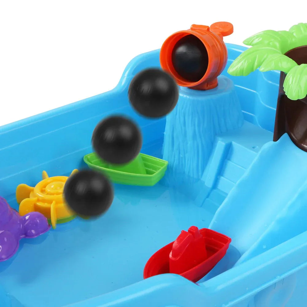 Keezi Kids Sandpit Pretend Play Set Sand Water Table Outdoor Beach Toy Children - Mekamart Australia
